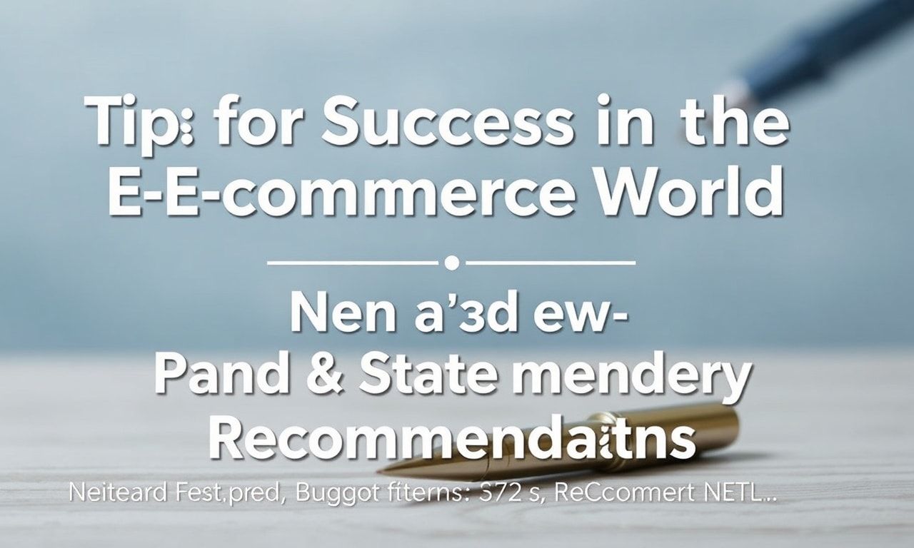 E-Ticaret Dünyasında Başarı İçin İpuçları ve Kalem Kirtasiye Önerileri